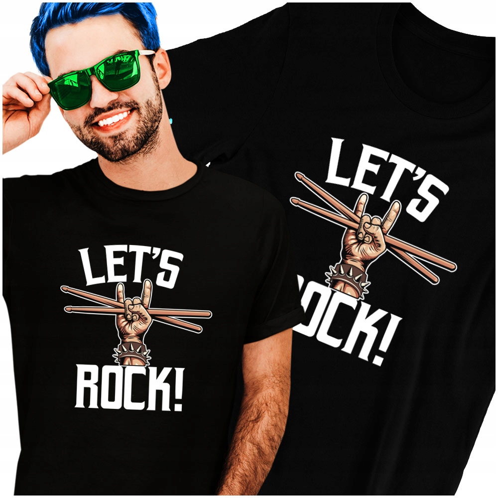 

Koszulka Muzyczna Perkusja Muzyka Rock Roll M