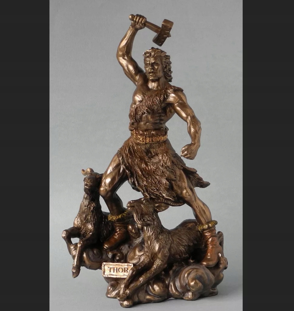 Figurka v štýle Veronese Thor 30 cm Severská Mytológia