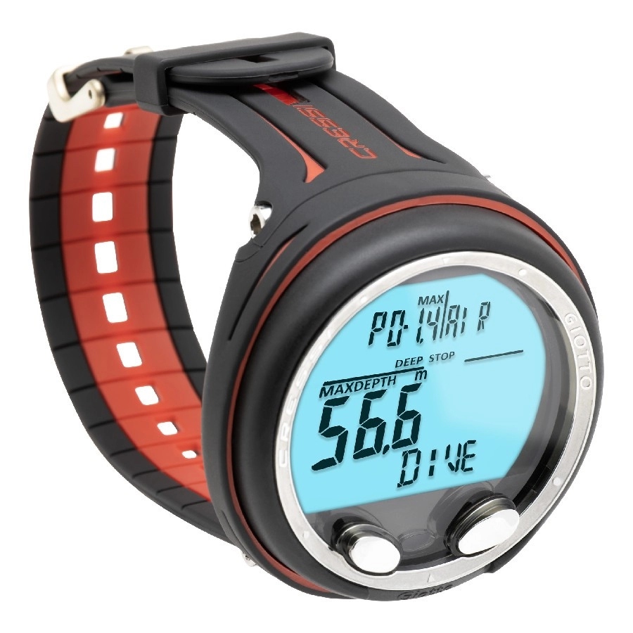 Počítač Cressi Giotto (ks 7400058) Black/red – 4 Režimy Provozu