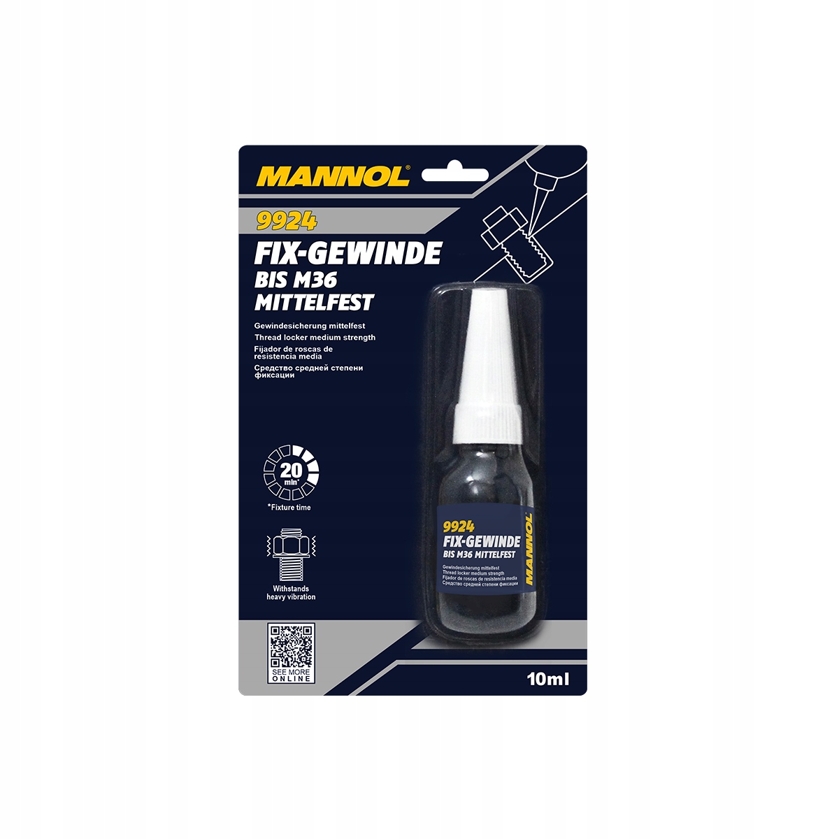 Mannol Fix-Gewinde Mittelfest 10ml 9924