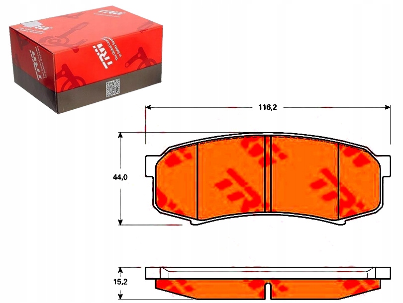 Brzdové Destičky Toyota Zadní Landcruiser 03- Pajero