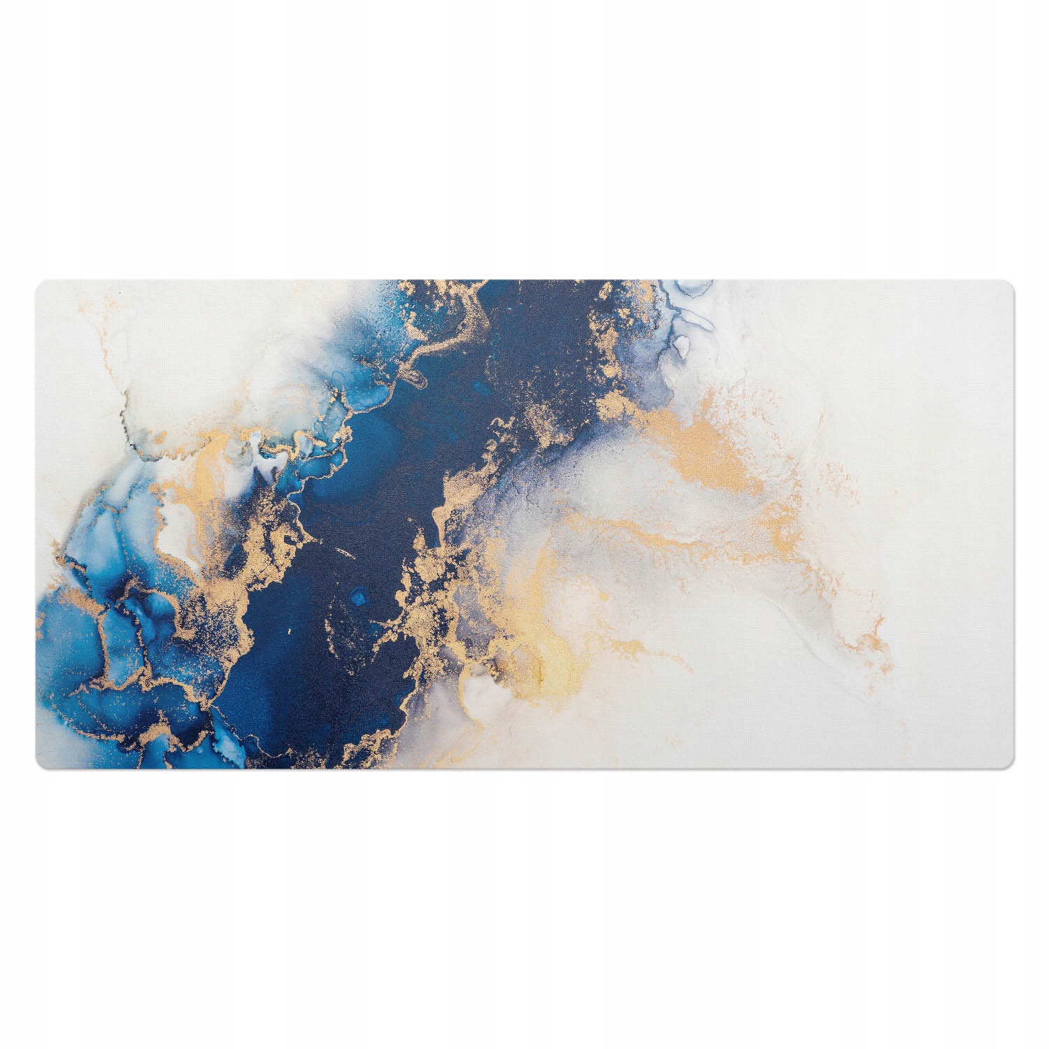 Podložka na stůl pro hráče Dynamické kruhy v abstraktním stylu 100 x 50 cm