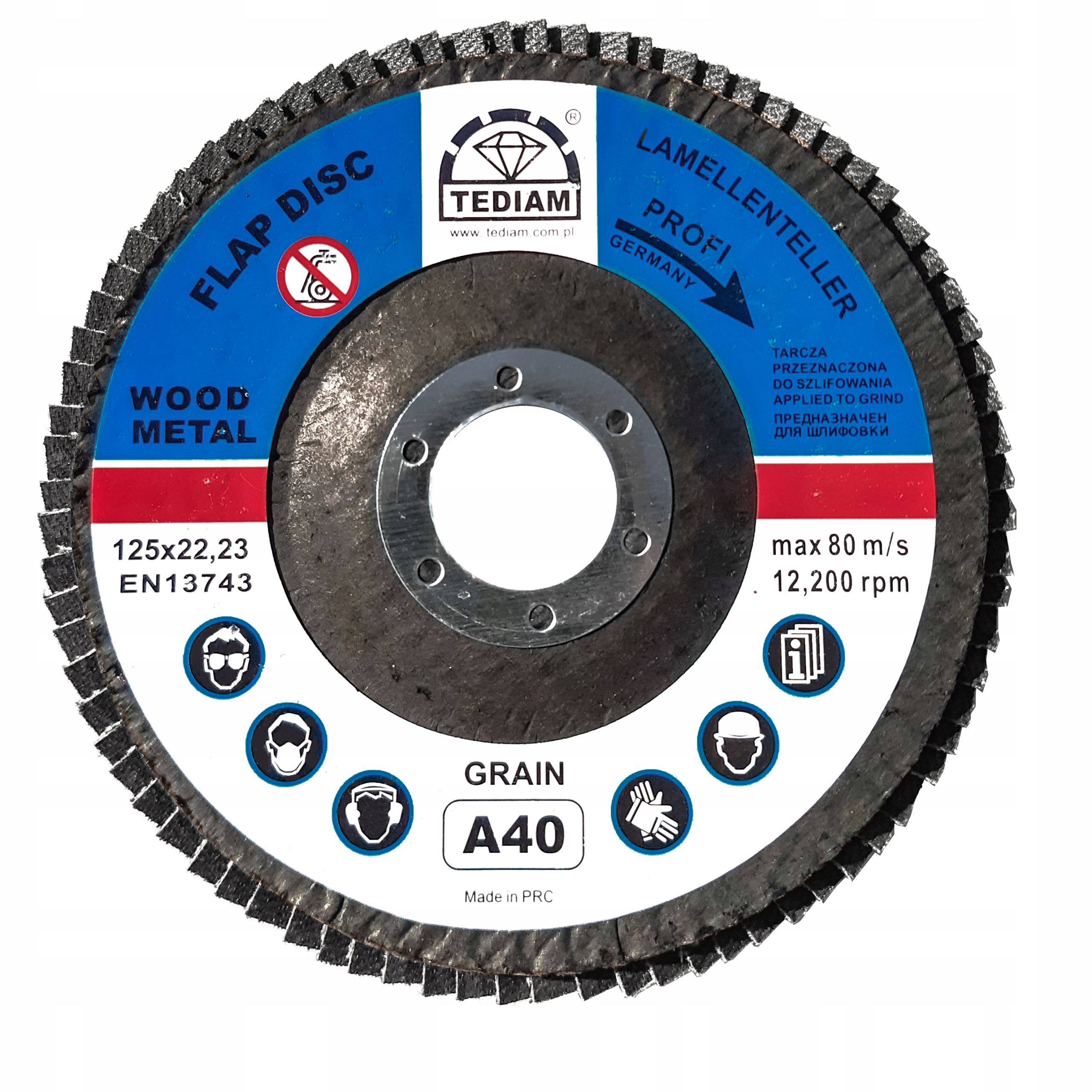 

Tarcza Listkowa Lamelka 115 mm gr 60 Uniwersalna