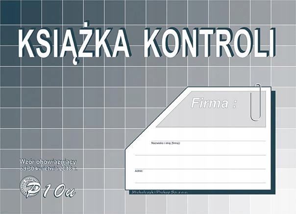 

Książka kontroli A5 Michalczyk P10 16k