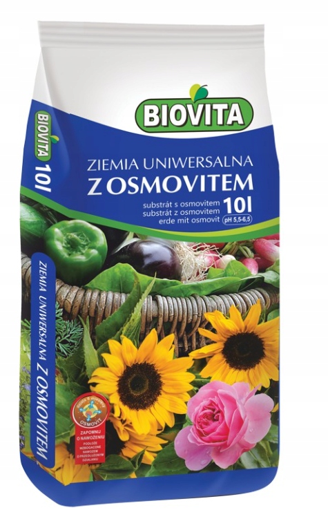 

Ziemia z nawozem z Osmovitem 10L! Do kwiatów