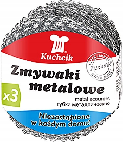 

Zmywaki kuchenne metalowe 3szt Kuchcik