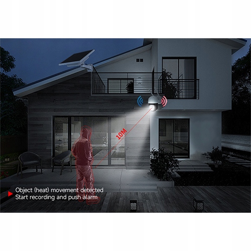 Kamera kompaktowa (box) IP GSM SIM Obrotowa +Panel Solarny 2 Mpx Model GSM SIM Obrotowa +Panel Solarny