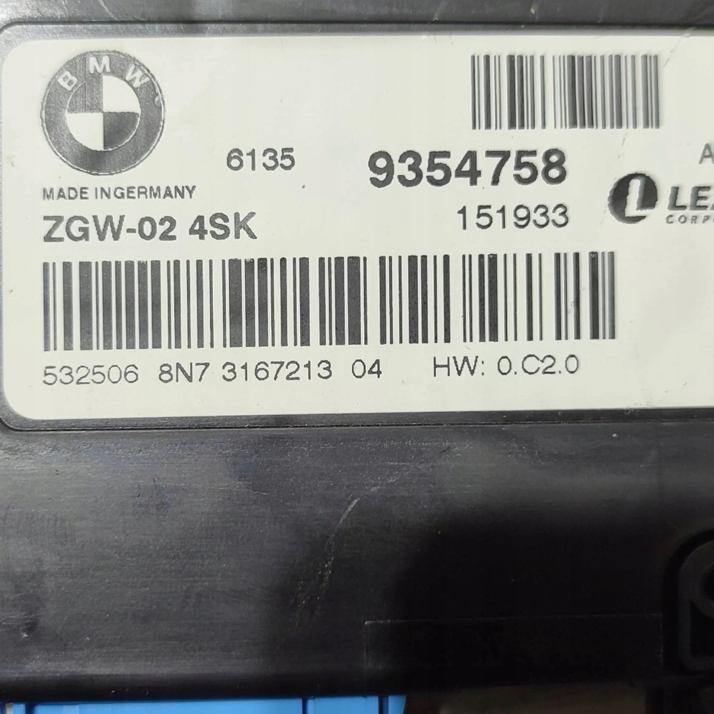 BMW X3 F25 2015 Module Contrôle gateway