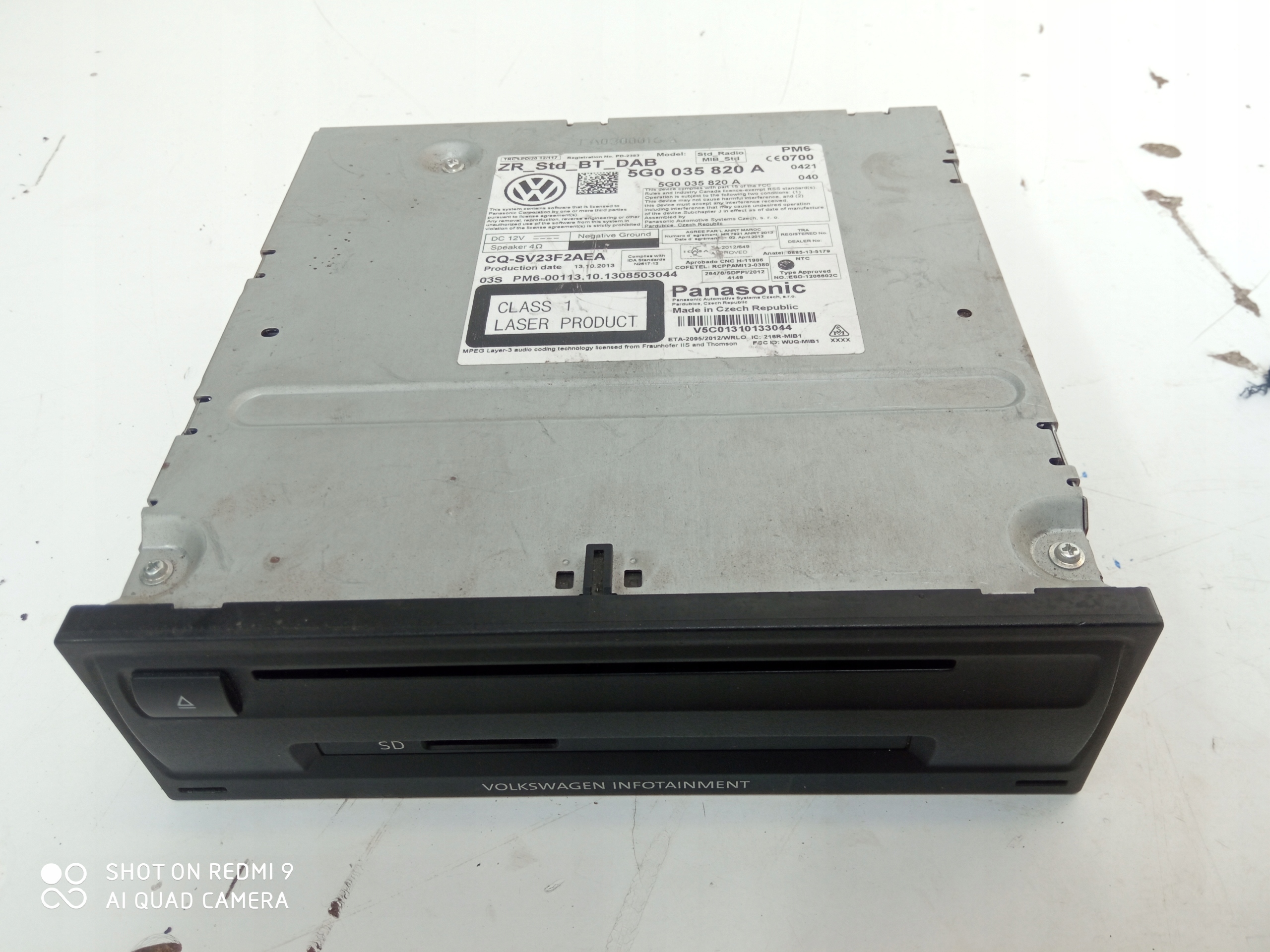 VW Lettore schede SD CD 5G0035820A