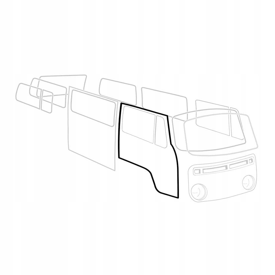 Uszczelka drzwi prawa TQ VW Transporter T2 Ogorek