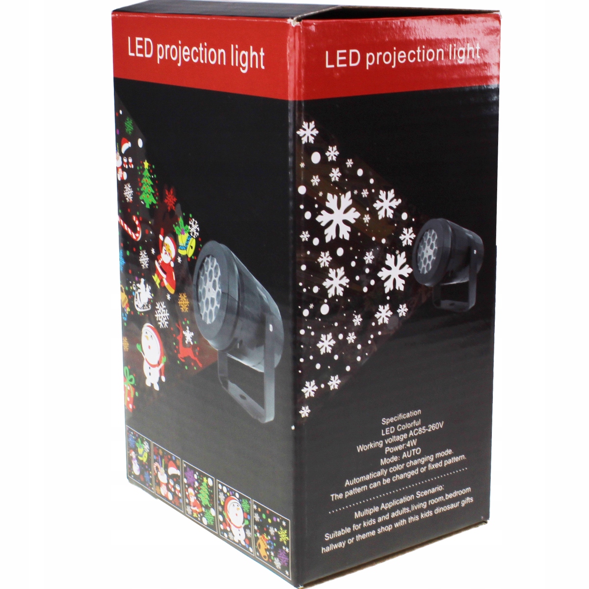 PROJEKTOR LED ŚNIEG ŚWIĄTECZNY LASEROWY REFLEKTOR NA DOM RZUTNIK K Marka inna