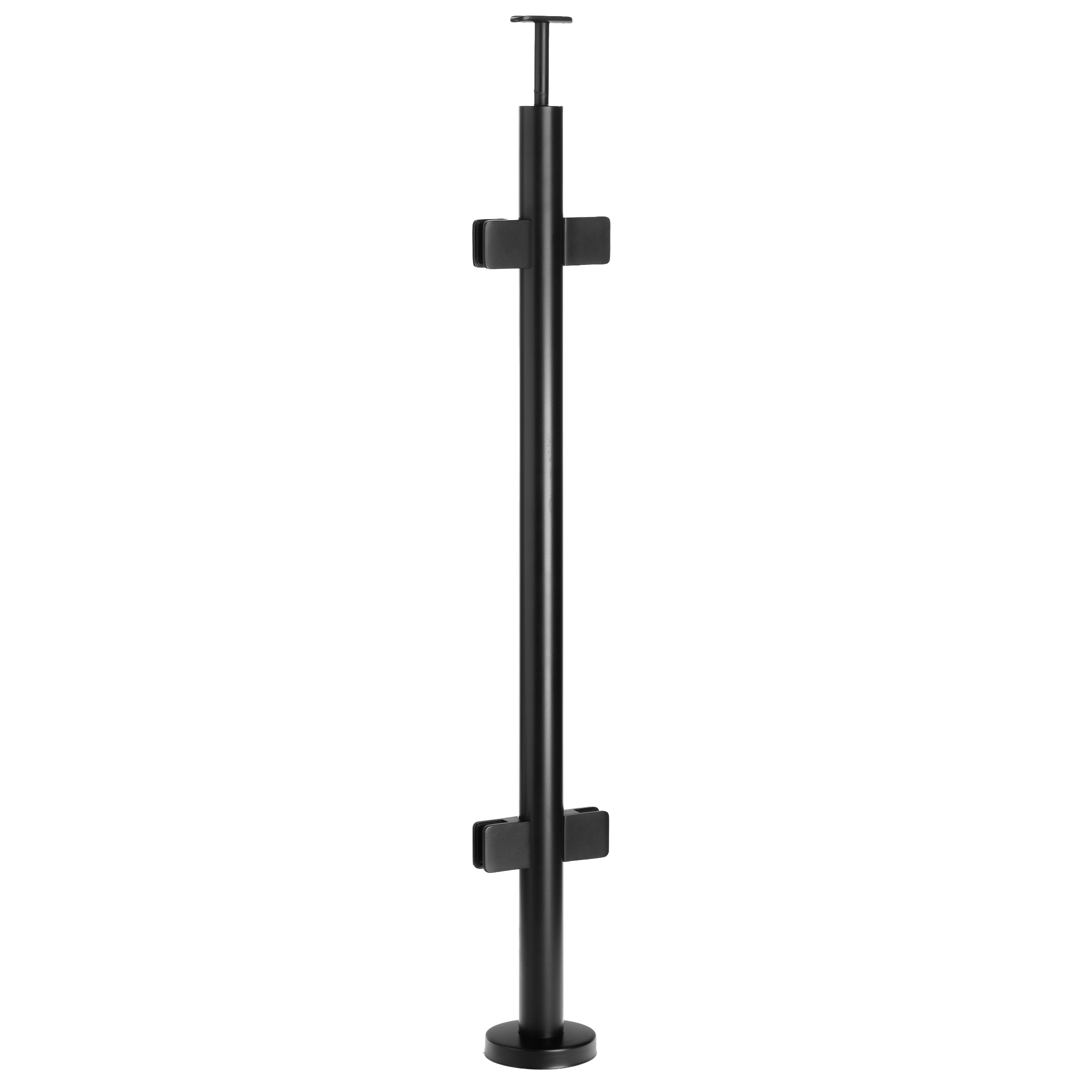 Priechodný stĺpik typu Bolec 100 cm pre sklenené zábradlie Čierny, priemer 42 mm