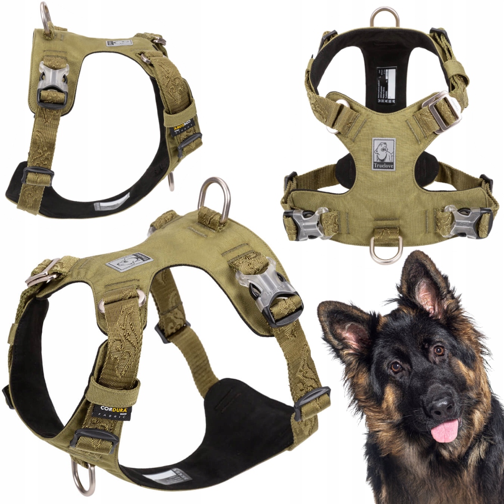 Levně Voděodolné Postroje Pro Psa Truelove Adventure Soft Khaki Lehké XL