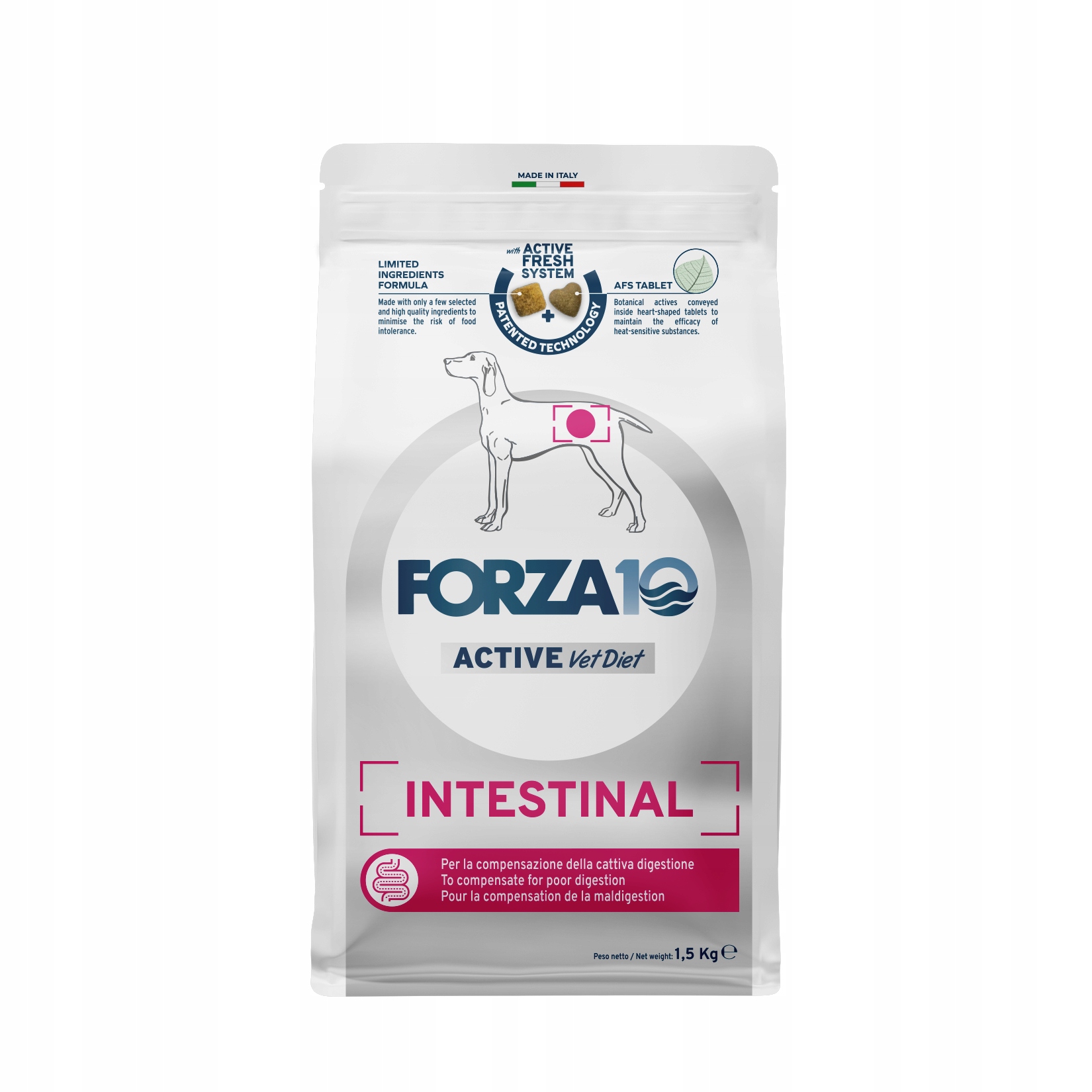 Forza10 Veterinární dieta Intestinal Active pro psa 1,5 kg