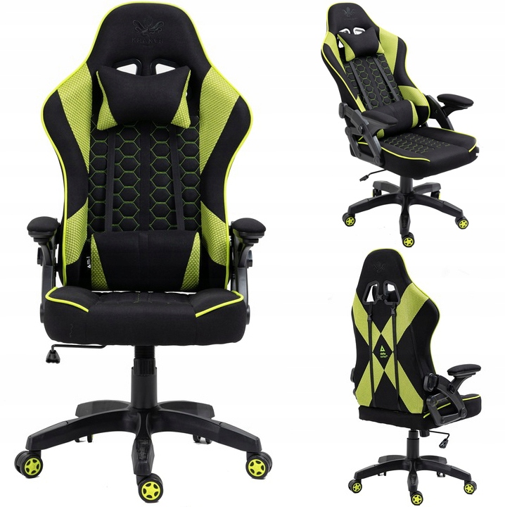 FOTEL OBROTOWY GAMINGOWY REGULOWANY KRZESŁO BIUROWE