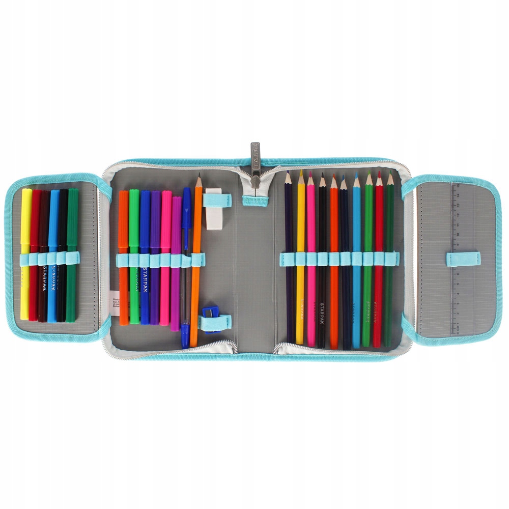 PIÓRNIK SZKOLNY DLA DZIEWCZYNKI Z WYPOSAŻENIEM KOT Typ rozkładany pojedynczy