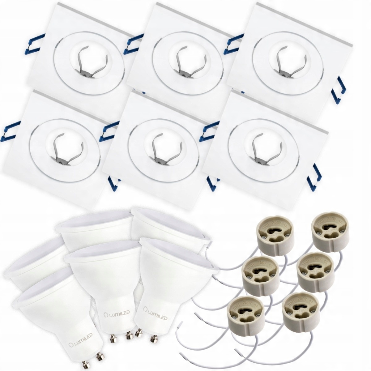 

6x Oprawa Halogenowa Podtynkowa Ruchoma Led GU10