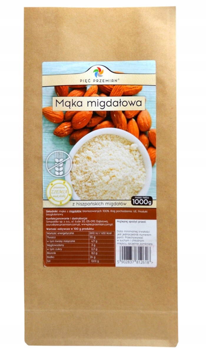 Levně Pięć Przemian Mandlová mouka bezlepková 1000 g