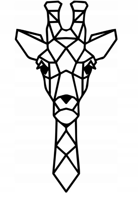 Geometrická 3D nástěnná dekorace Sova 50 cm