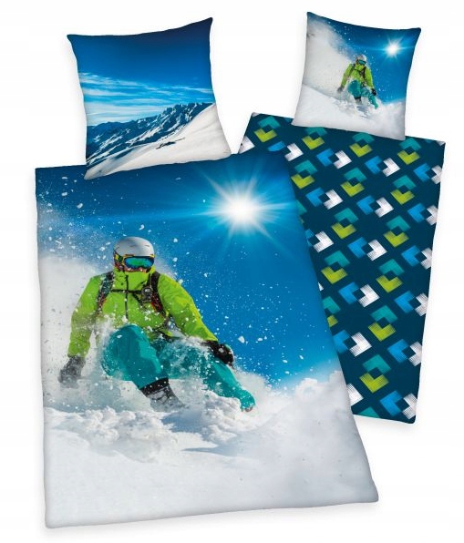 

Pościel Narty Snowboard 140X200 Deska Góry Sport