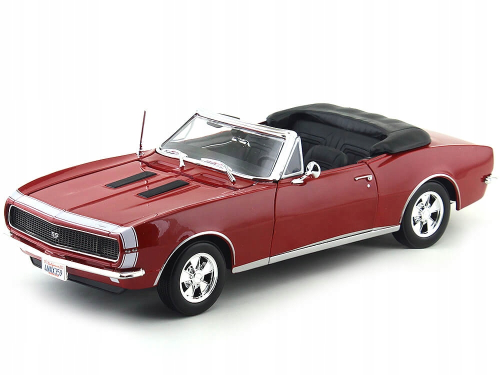 Chevrolet Camaro Ss 396 Rs Convertible 1967 Maisto 1:18 1/18 Červená 31684