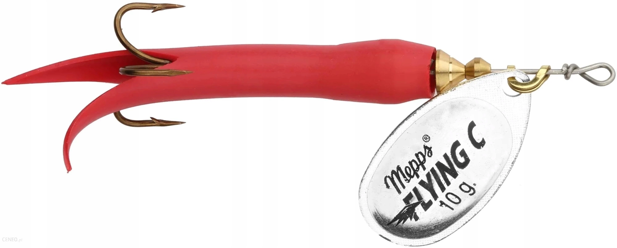 Obrotówka Mepps Aglia Flying 10g srebrna/czerwna