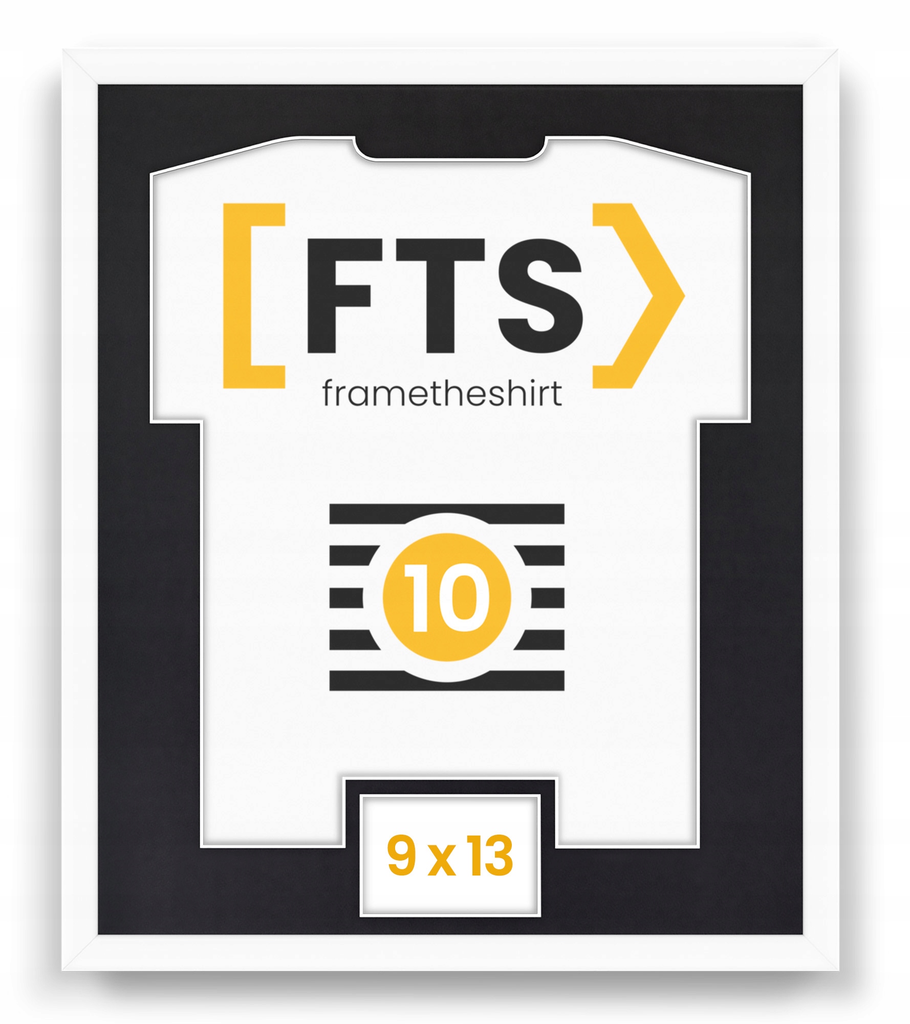 Antirámová vazba pro sportovní tričko s oknem autogram sportovce