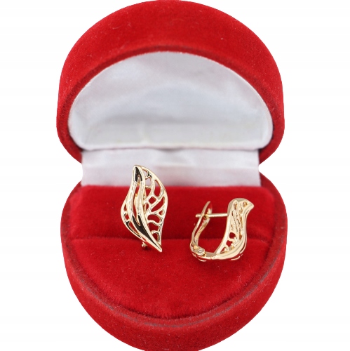 Złote KOLCZYKI ze stali chirurgicznej 316L K928