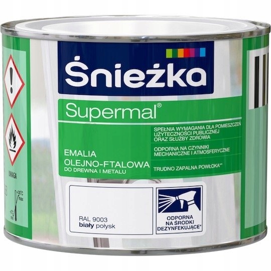 

Farba Olejno-Ftalowa 200ml biały połysk Ral 9003