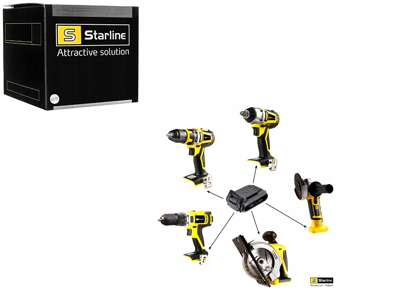 Vybavenie Dielní Vŕtačka-skrutkovač Akumulátor 18V Bez Batérií A