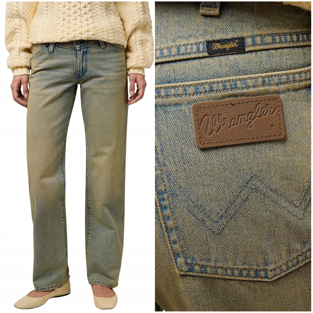 Wrangler Low Rise Cowboy Jean jednoduché dámské džínové kalhoty W28 L32