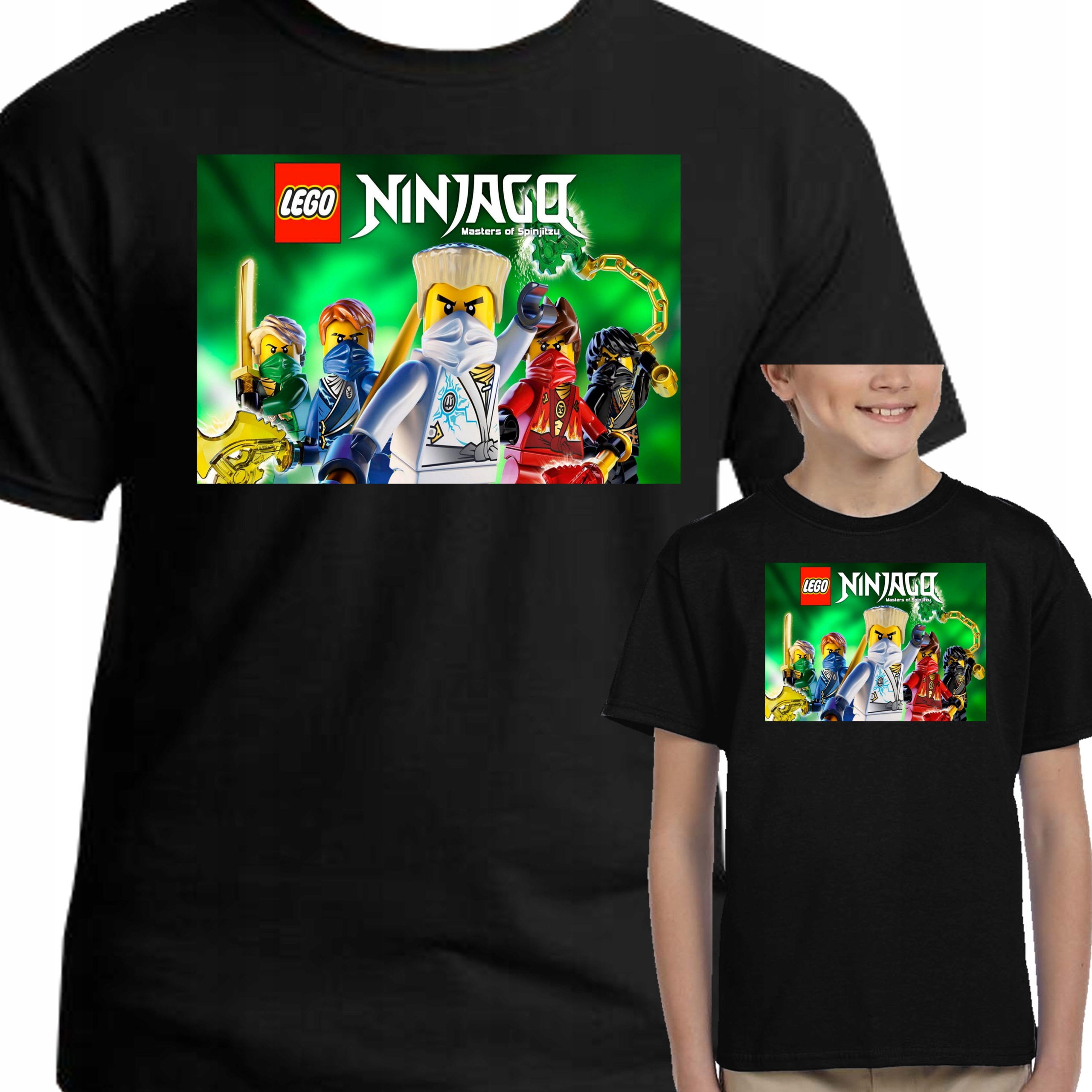 

3011 Koszulka Dziecięca Lego Ninjago 104 Czarna