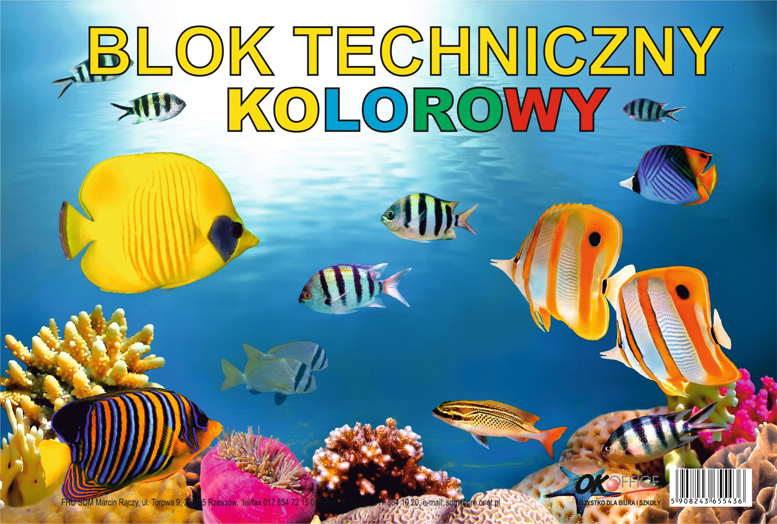 Blok Techniczny A4 Kolor SDM EAN (GTIN) 5908243655436