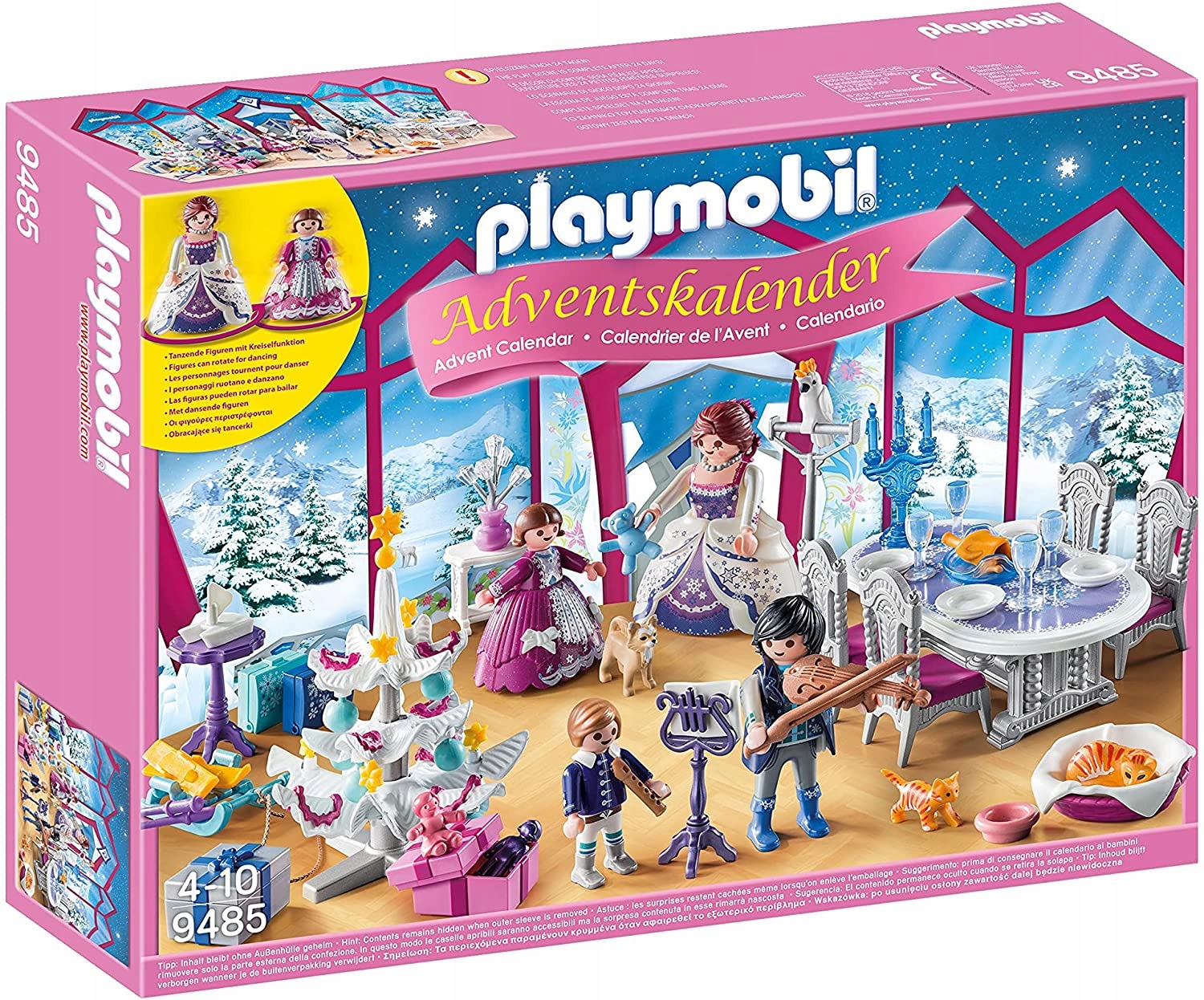 Адвент-календарь Playmobil 9485 Праздничный бал, 93 детали, танцовщицы и фигурки, от 4 лет — фото 2