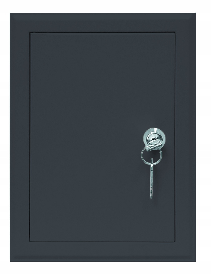 DRZWICZKI REWIZYJNE ANTRACYT MAT 35x40 ZAMEK