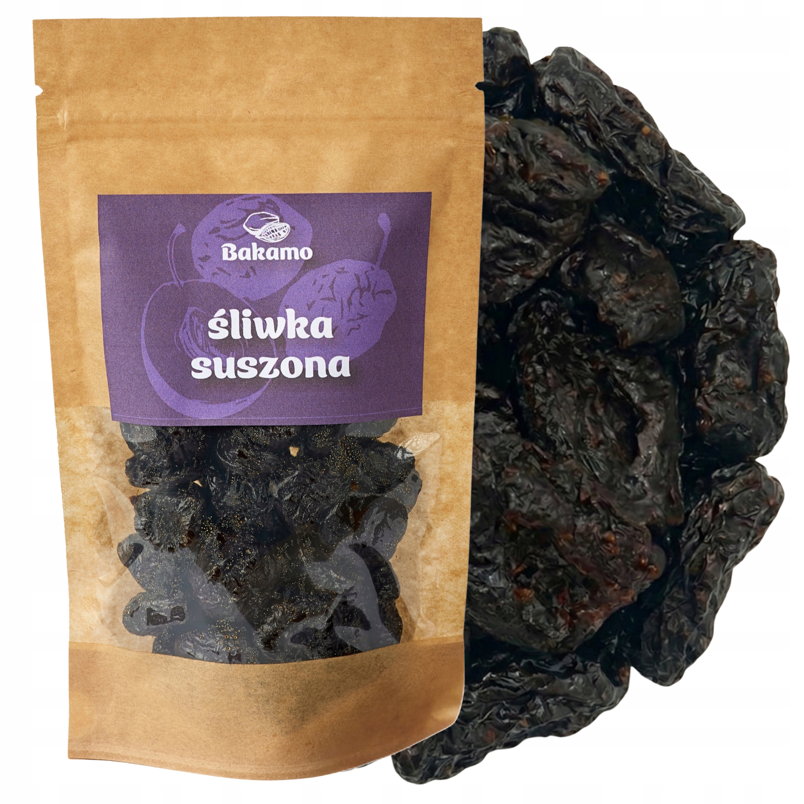 Sušené Švestky 1kg Švestka bez pecek vysoká kvalita chutná 1000 g Bakamo
