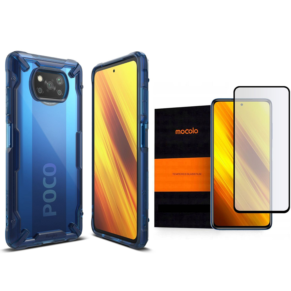 

Ringke Fusion Etui Do Poco X3 Nfc + Szkło Mocolo