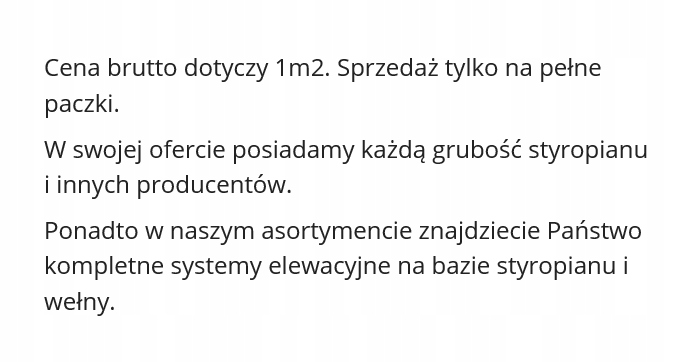 STYROPIAN SWISSPOR EPS 100 DACH PODŁOGA 4 CM Długość 1 m