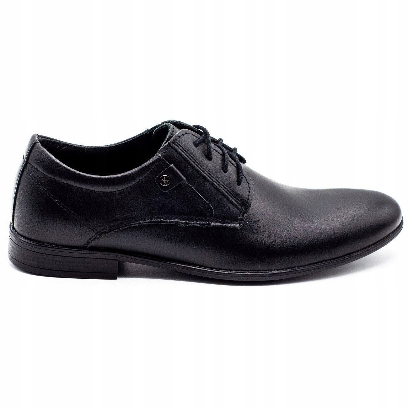 

Buty Wizytowe Męskie Skóra Polskie 850 Czarny 47