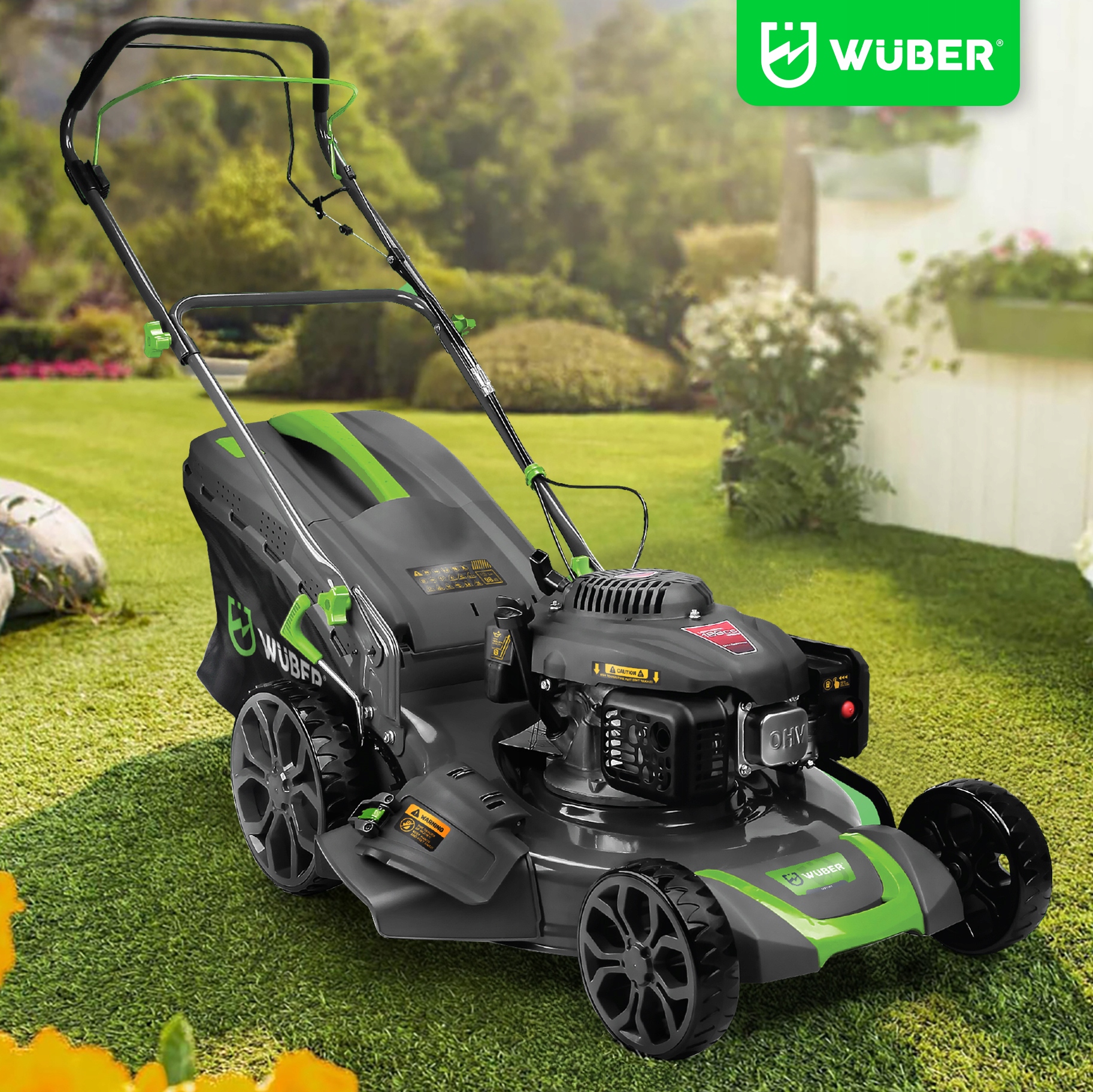 KOSIARKA SPALINOWA DO TRAWY Z NAPĘDEM MOCNA SILNIK LONCIN NAPĘD WUBER +OLEJ Model KOSIARKA SPALINOWA Z NAPĘDEM DO TRAWY WUBER W09101