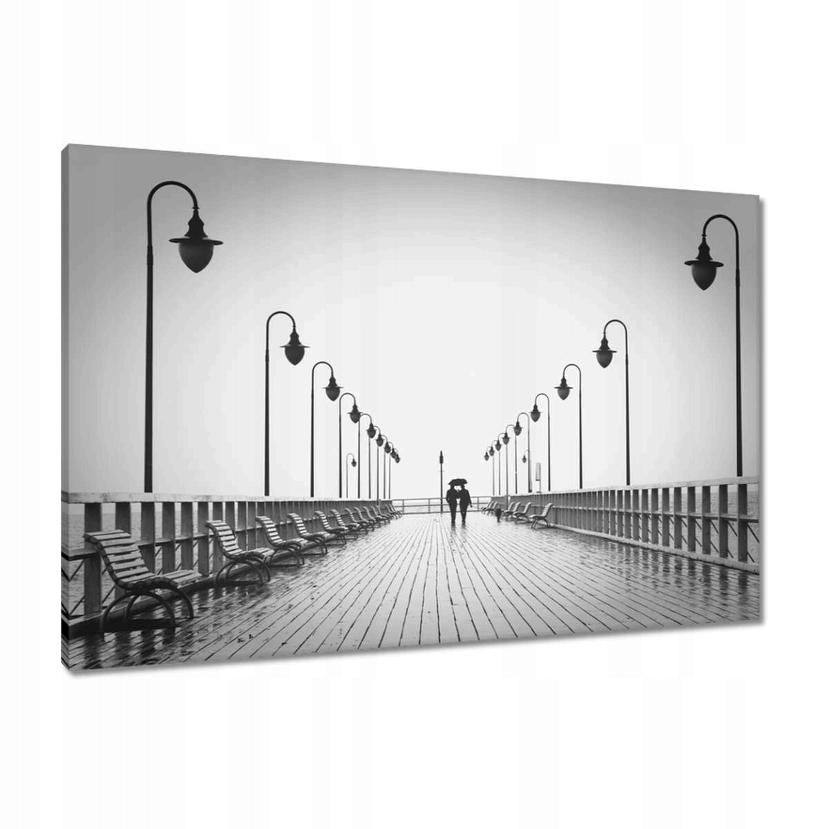 Obrazy 90x60 Zamilovaný pár na molu