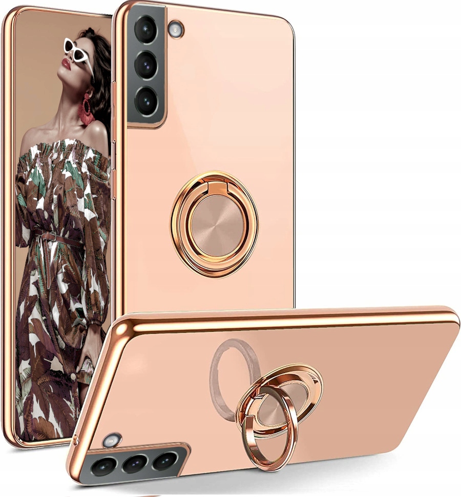 

Etui Case Silicone Ring Do Samsung S21 Szkło