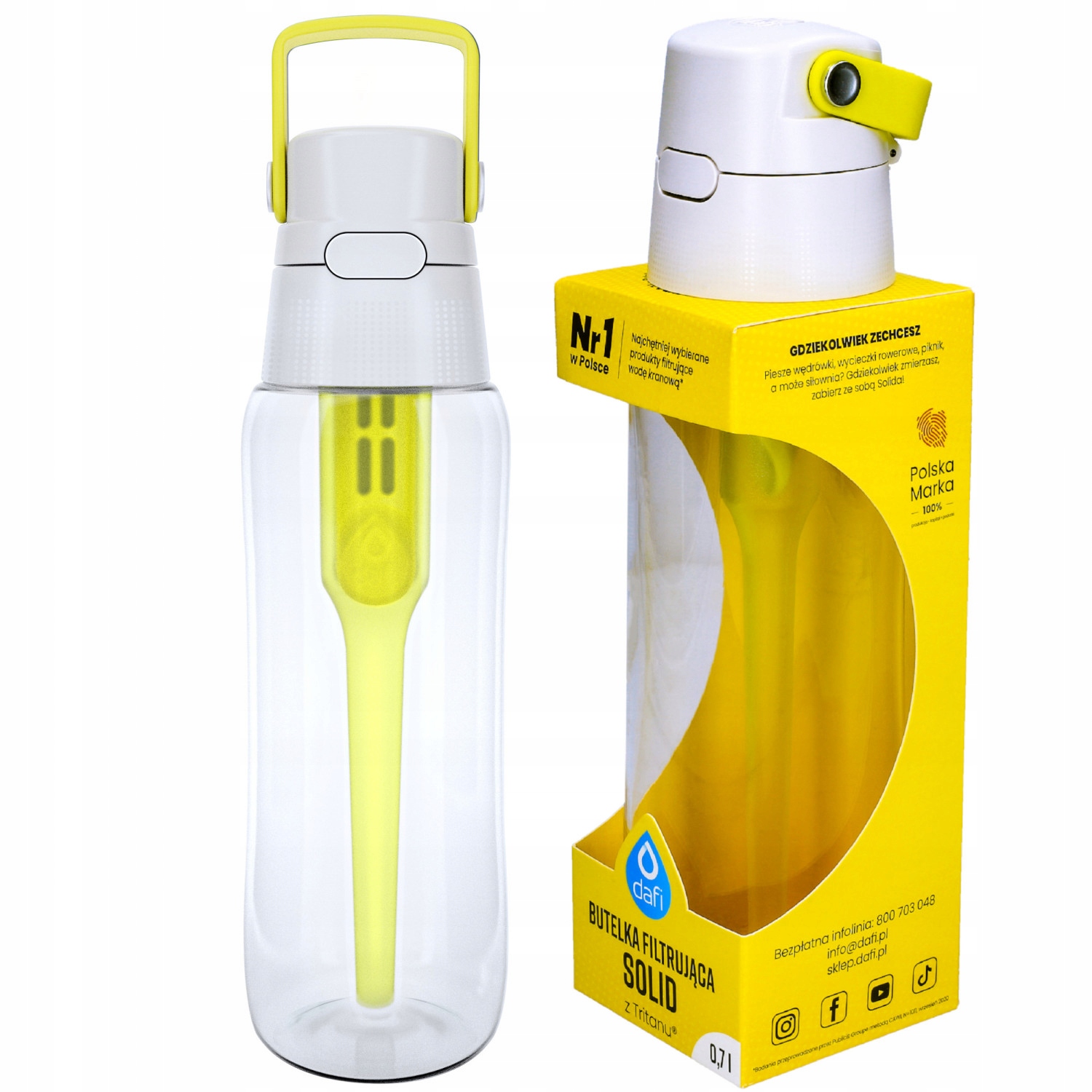 

Butelka Dafi Solid 0,5L mix kolorów