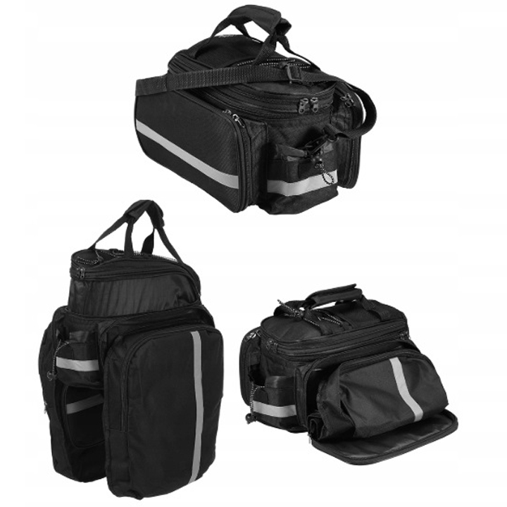 TORBA NA ROWER BAGAŻNIK SAKWA ROWEROWA ODBLASKOWA KUFER POJEMNY 30L Waga 650 g