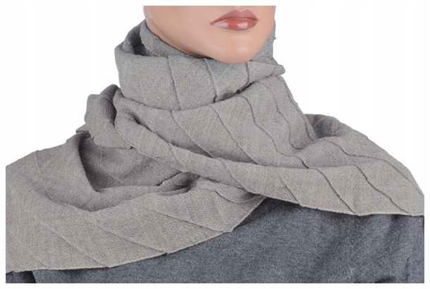 

Wełna 100% Wełniany Szalik Damski Made In Italy