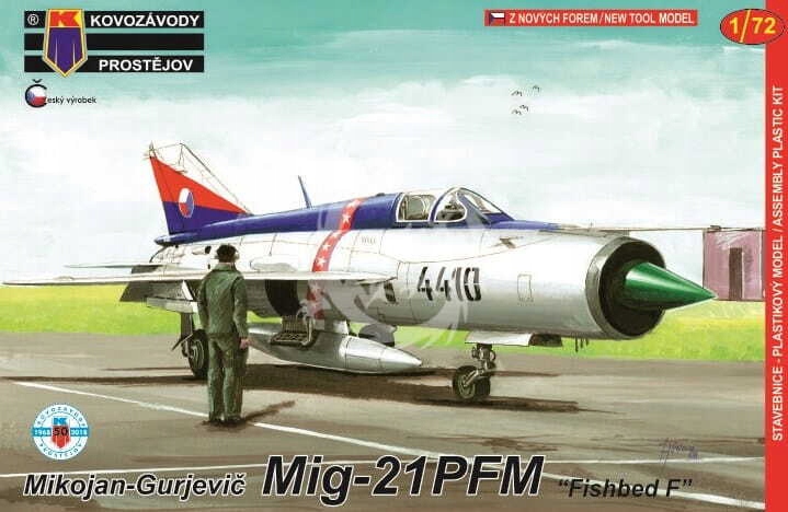 Mig-21pfm Fishbed F Kovozavody Prostejov KPM0122 72122 měřítko 1/72