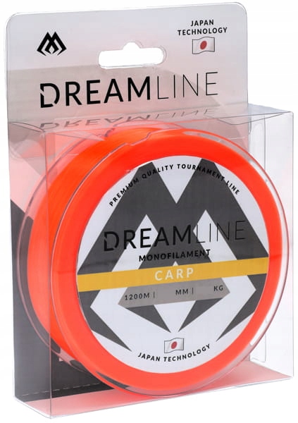 Żyłka dreamline carp/fluo orange/0,35mm/1200m