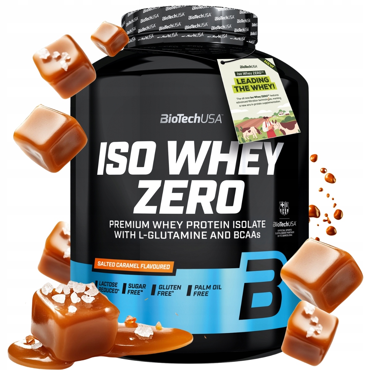 Biotech Iso Whey Zero 1816g Isolate Izolát Bílkoviny Wpi Slaný Karamel