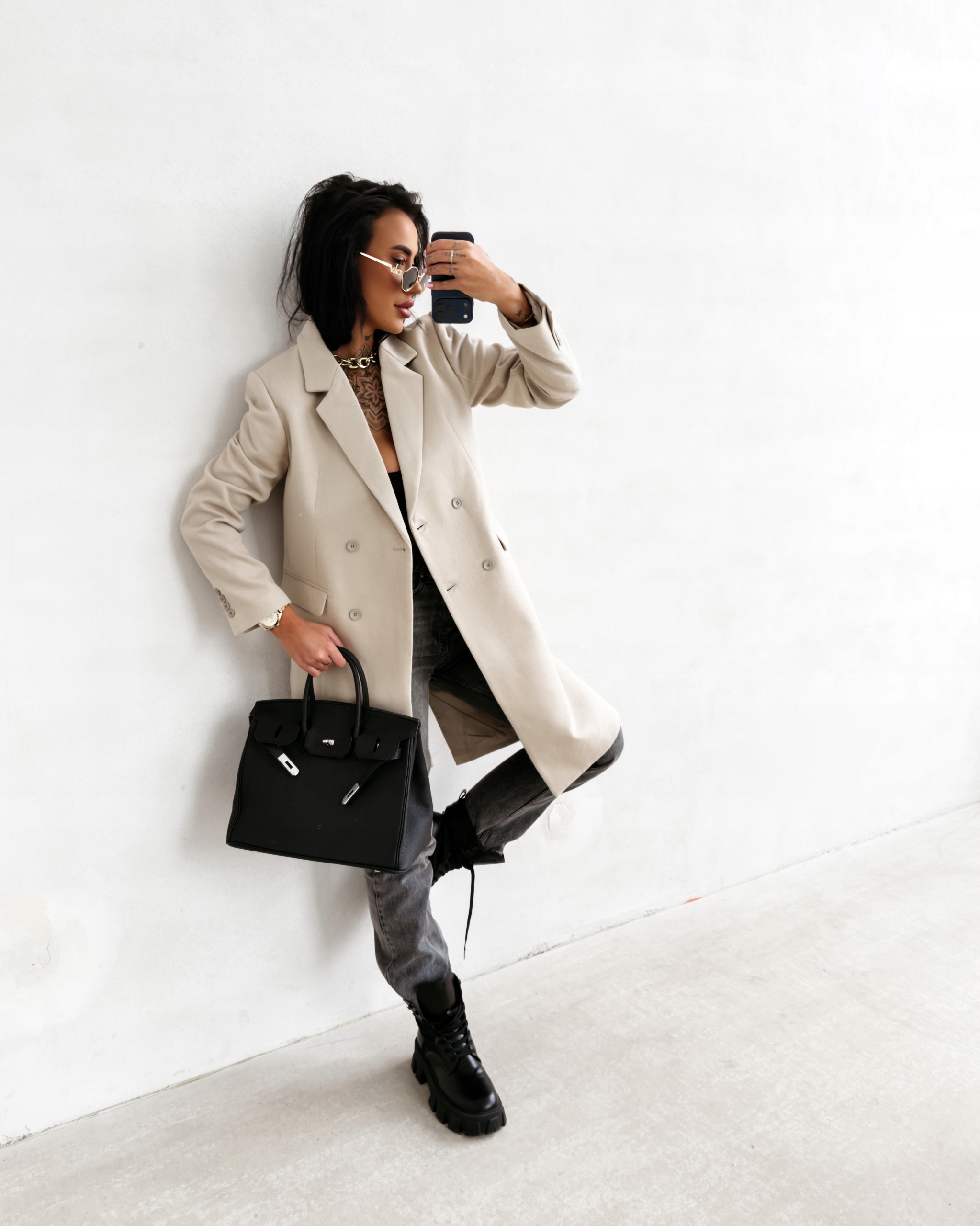 Dámský Kabát Fonaj Olavoga Béžový