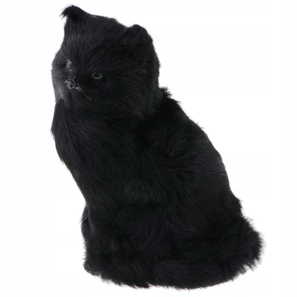 Simulation Animal Model Toy Figures Home Black Cat